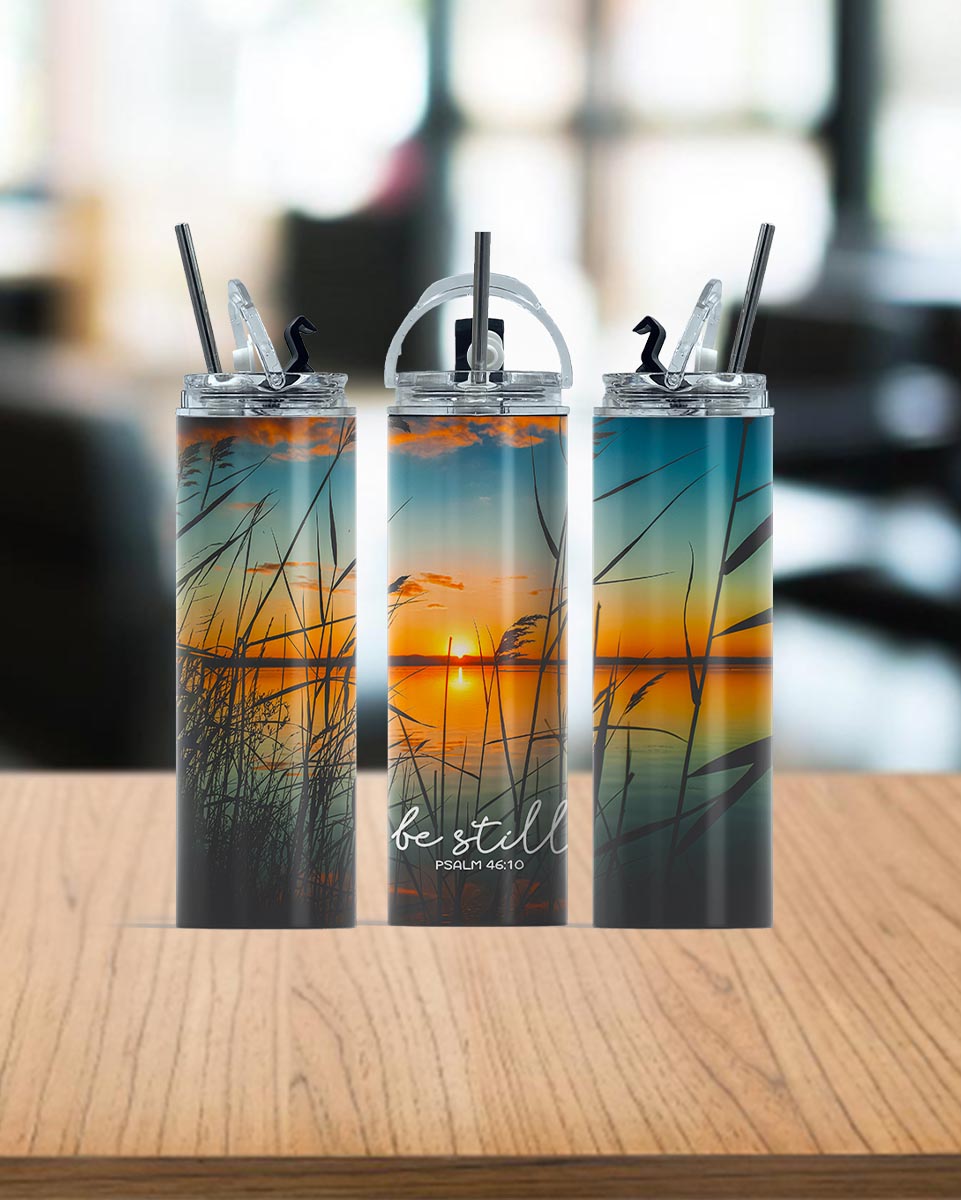 Be Still Sunset Tumbler