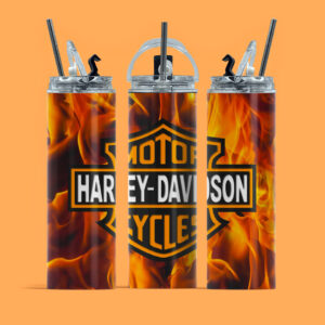 Harley Davidson Fire Tumbler