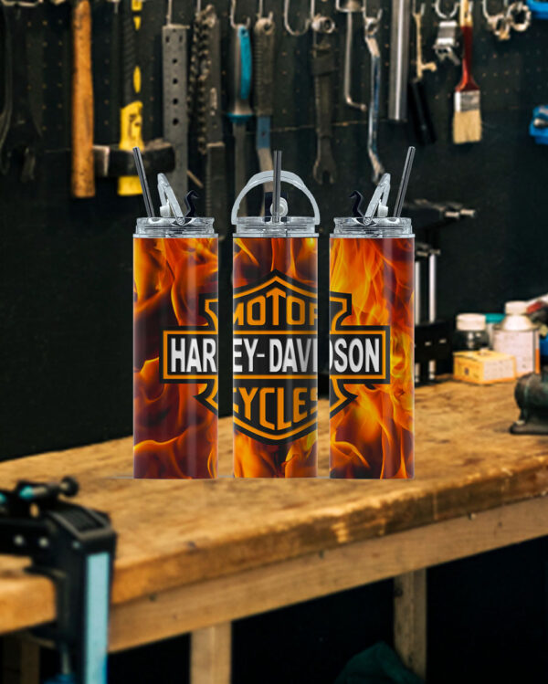 Harley Davidson Fire Tumbler - Image 2