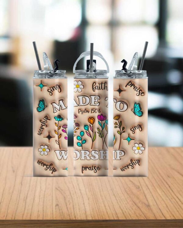 Made To Worship Tumbler - Image 2